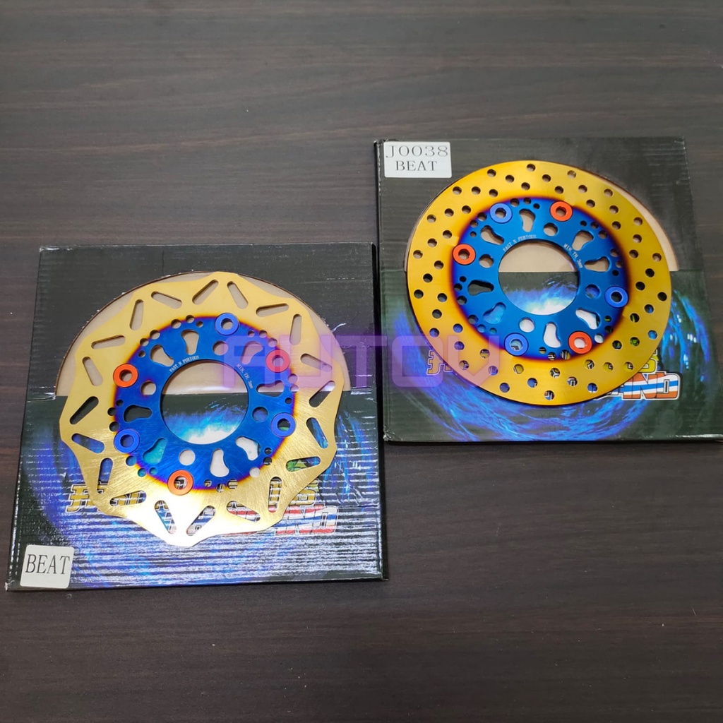 piringan cakram depan beat fi beat karbu beat pop twotone gerigi twotone bulat fast n furious