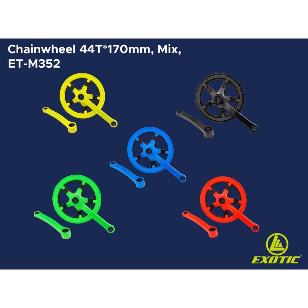 CRANK SINGLE 44T / 52T MTB SELI FIXIE