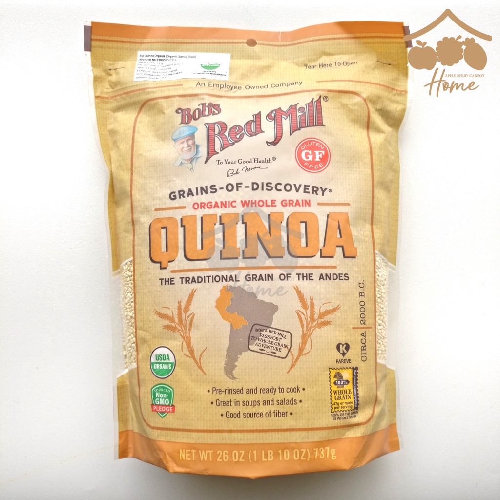 

Bob Red Mill Organic Whole Grain Quinoa white 26 oz 737gr 737 gr bobs