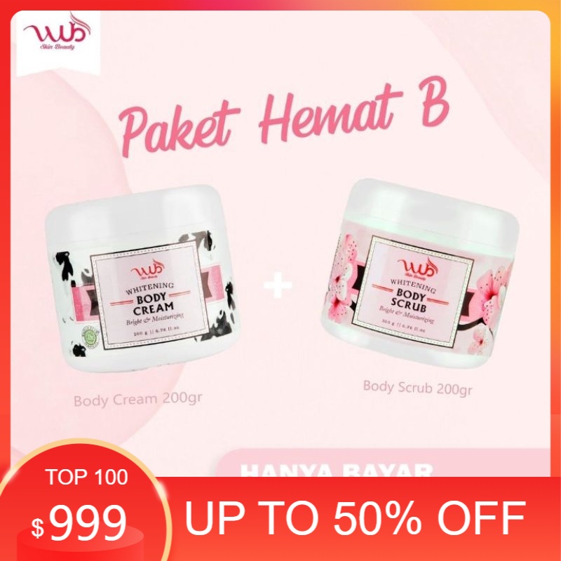 Wub skin beauty WUB Paket B (Body Cream 200 Gr + Body Scrub sakura 200 Gr) BPOM

***PRODUK BEST SELL