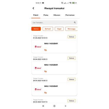 Kartu Tri 2gb 1500/hari