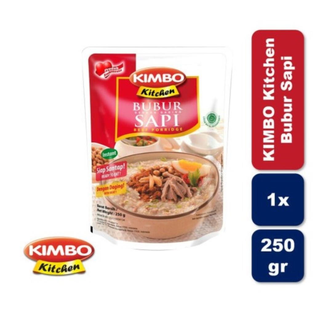 

Kimbo Kitchen Bubur Sapi 250Gr