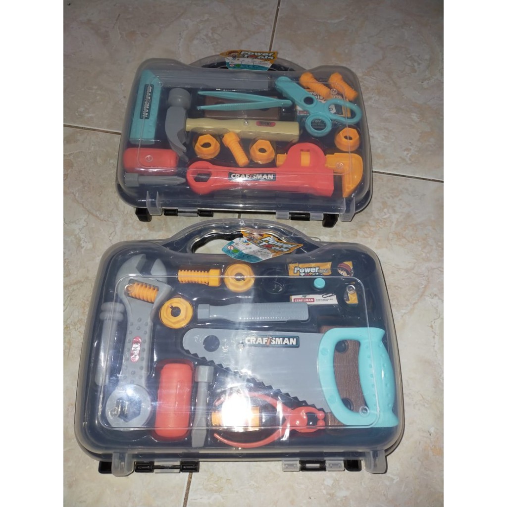 Mainan Edukasi Pertukangan Set koper / Power Tools