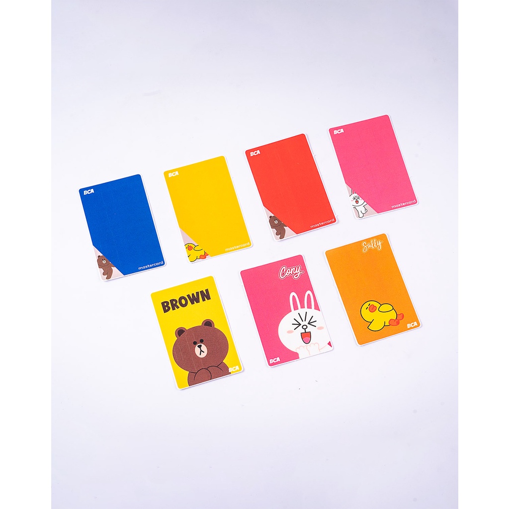 

STIKER PERSONAL KARTU ATM PASPOR BCA LINE CHARACTERS PART 1 (4 MOTIF)