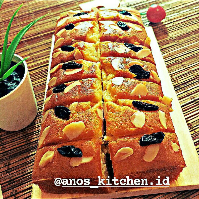 

Bolu Tape Susu (Almond Kismis) Panggang Premium, Super Lembut.