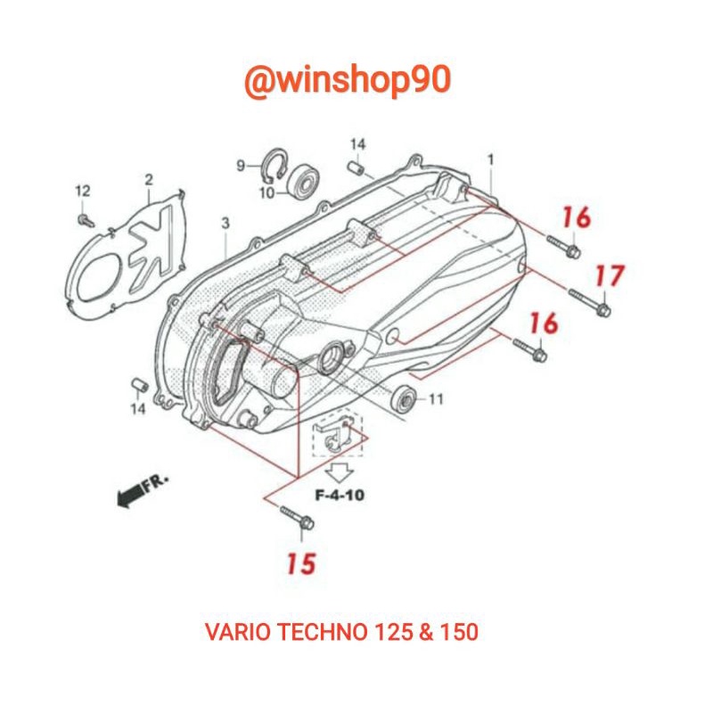 BAUT BLOK CVT / BAUT CVT VARIO TECHNO 150 VARIO 125 KZRA KZRJ K60R