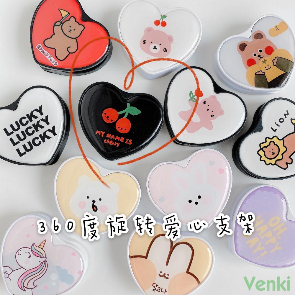 Popsocket Hp Bentuk Hati / Beruang / Ceri Model korea