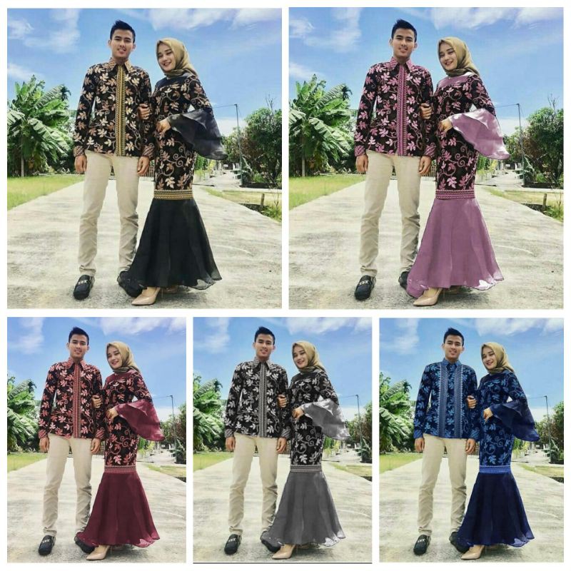 Jual Couple Duyung Kaca Cp Kebaya Cp Mermaid Duyung Kaca Couple Mermaid Batik Couple Kondangan 4291