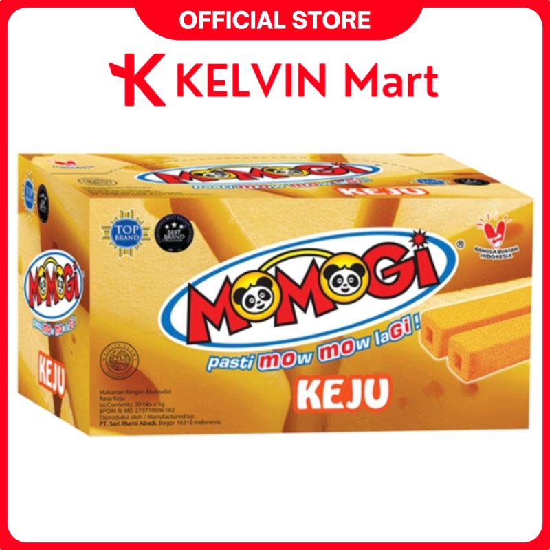 

Momogi Stick Snack Makanan Kering Rasa Keju pck 5g x 20 pcs | KELVIN Mart