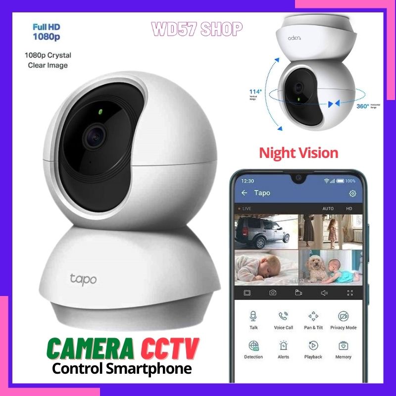Kamera Cctv Wifi Monitor Hp IP Camera Wireless Tersembunyi  Outdoor Indoor Kecil Mini Murah