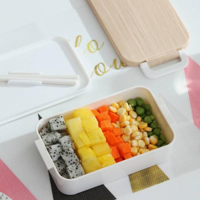 

Kotak Bekal /Bento Box /Kotak Tempat Makan/Wood Lunch 1 tingkat-KOR20