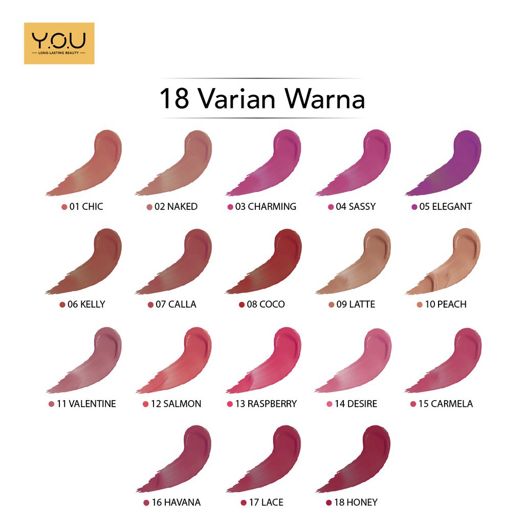 (BISA COD) YOU The Gold One Rouge Velvet Matte Lip Cream