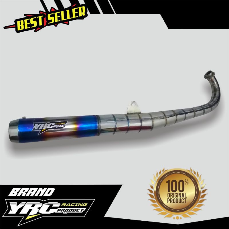 Knalpot sr crom biru rxking yrc racing