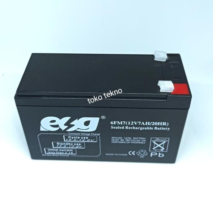 KUALITAS ORIGINAL Aki Kering 12V 7Ah | Aki UPS 7Ah Battery Kering Aki - Box Power Supply