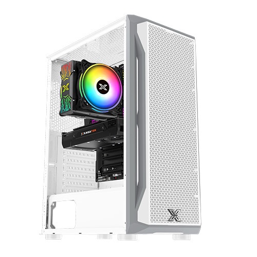 Xagatek Gaming X Arctic ATX Tempered Glass + 4Pcs ARGB Fan