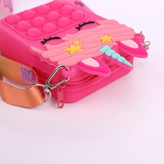 TAS ANAK PONY POP IT JELLY TAS SELEMPANG ANAK POP IT RUBBER JELLY / SLING BAG LUCU IMPOR LAKI PEREMPUAN COWOK CEWEK MURAH