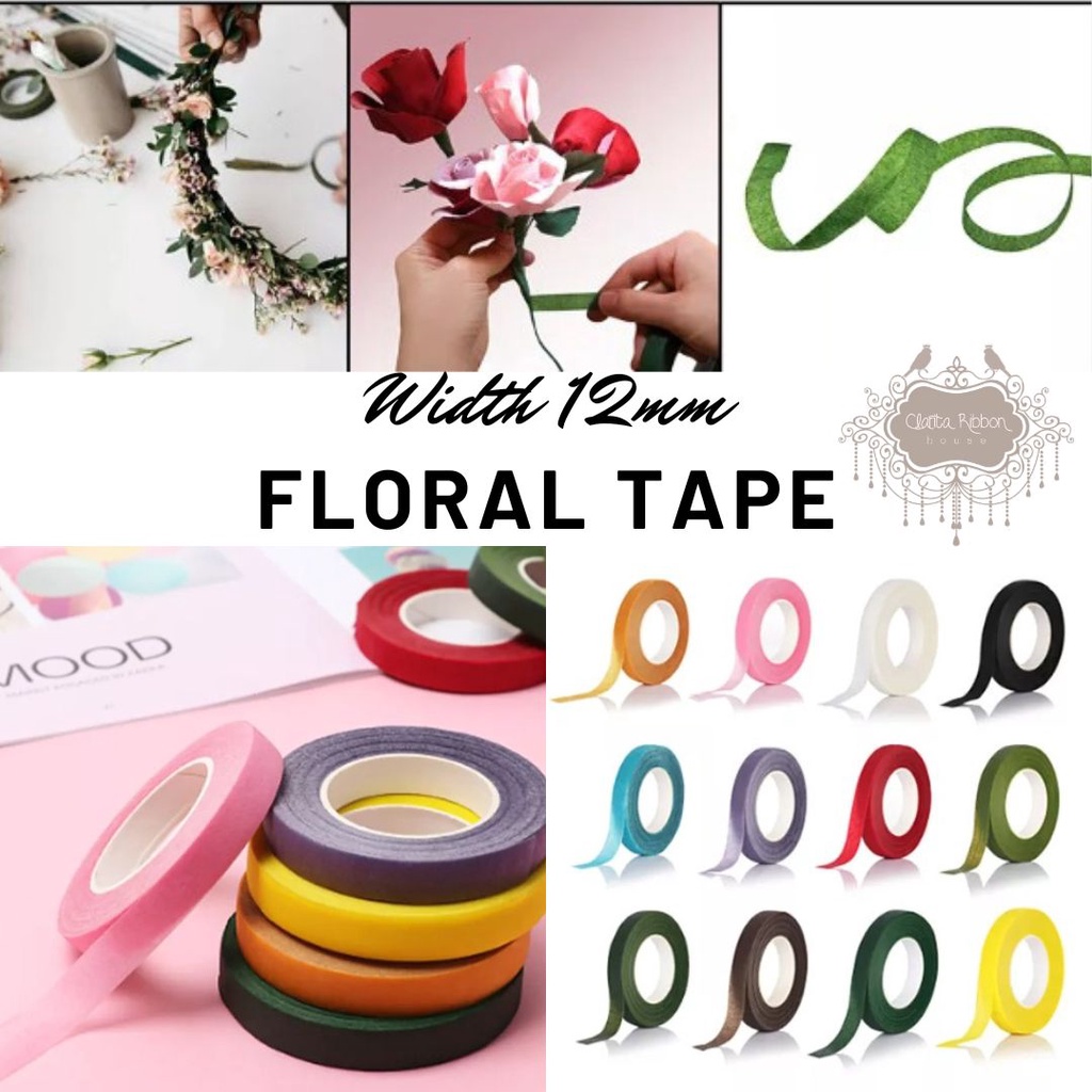 floral tape warna/ selotip bunga warna/ pelipit bunga 30 yard