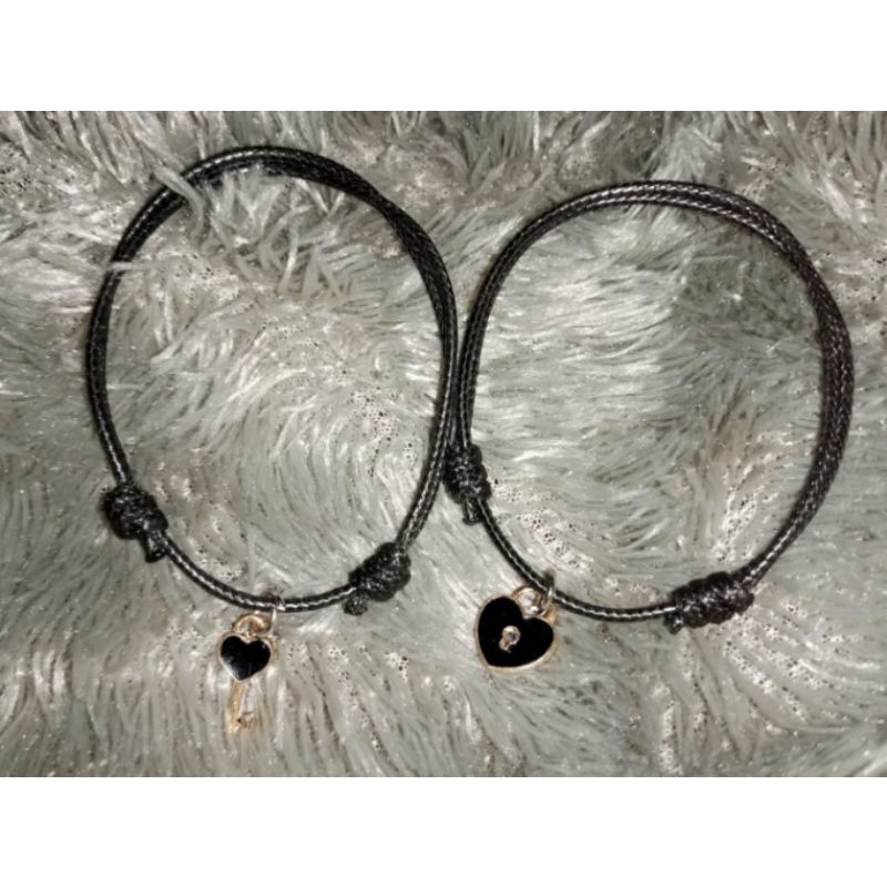 Gelang Tali kulit / GELANG KUNCI GEMBOK / gelang couple / gelang viral