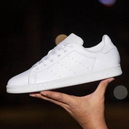 Sepatu Ads Stan Smith Full White Original / Sneakers Pria Original / Sepatu Putih Polos Pria