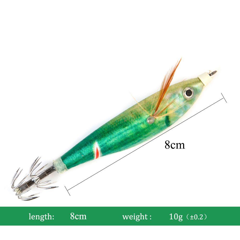 Lanfy Sea Fishing Lure 8cm 10g Luminous Jigging Lure Jigs Gurita Umpan Pancing Wobbler