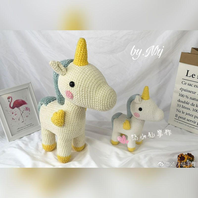 UNICORN AMIGURUMI / BONEKA UNICORN / BONEKA ANAK / UNICORN / AKSESORIS ANAK / BONEKA LUCU / BONEKA