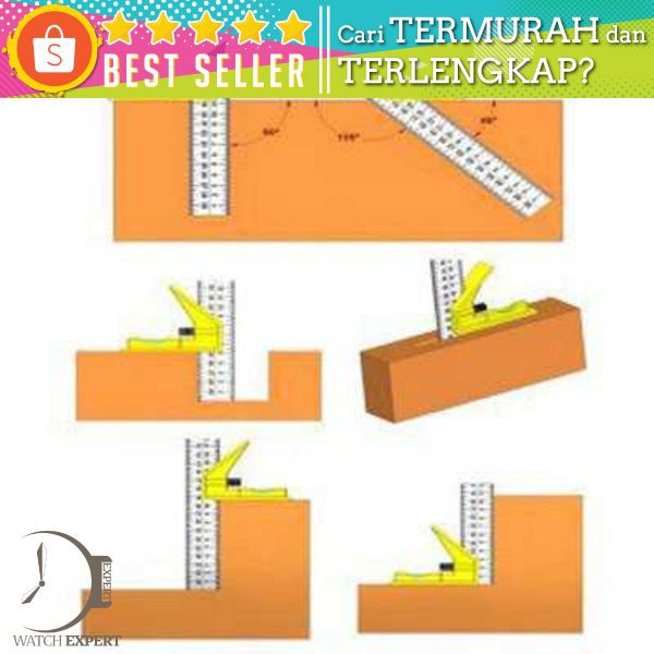 Combination Square Mistar Penggaris Siku Tukang Multifungsi - 150ZJ9