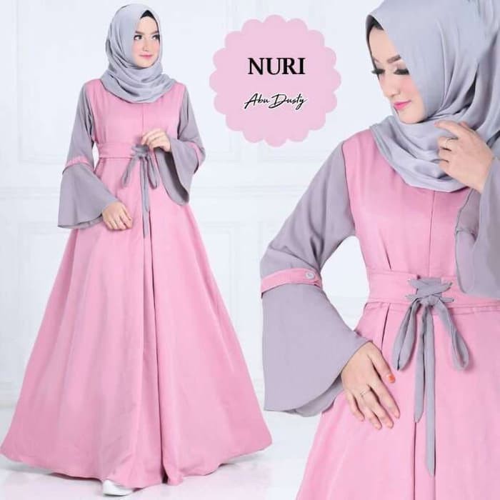 GAMIS SYARI MURAH FASHION MUSLIM HYGET MOTIF BUNGA BUKAN JUMBO MISBEE JERSEY BALOTELI JEPANG G7R6 I.