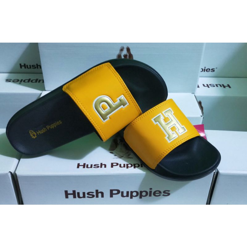 Sandal slide slip on Pria Wanita Hush Puppies | slip on | sandal Hush Puppies Kuning