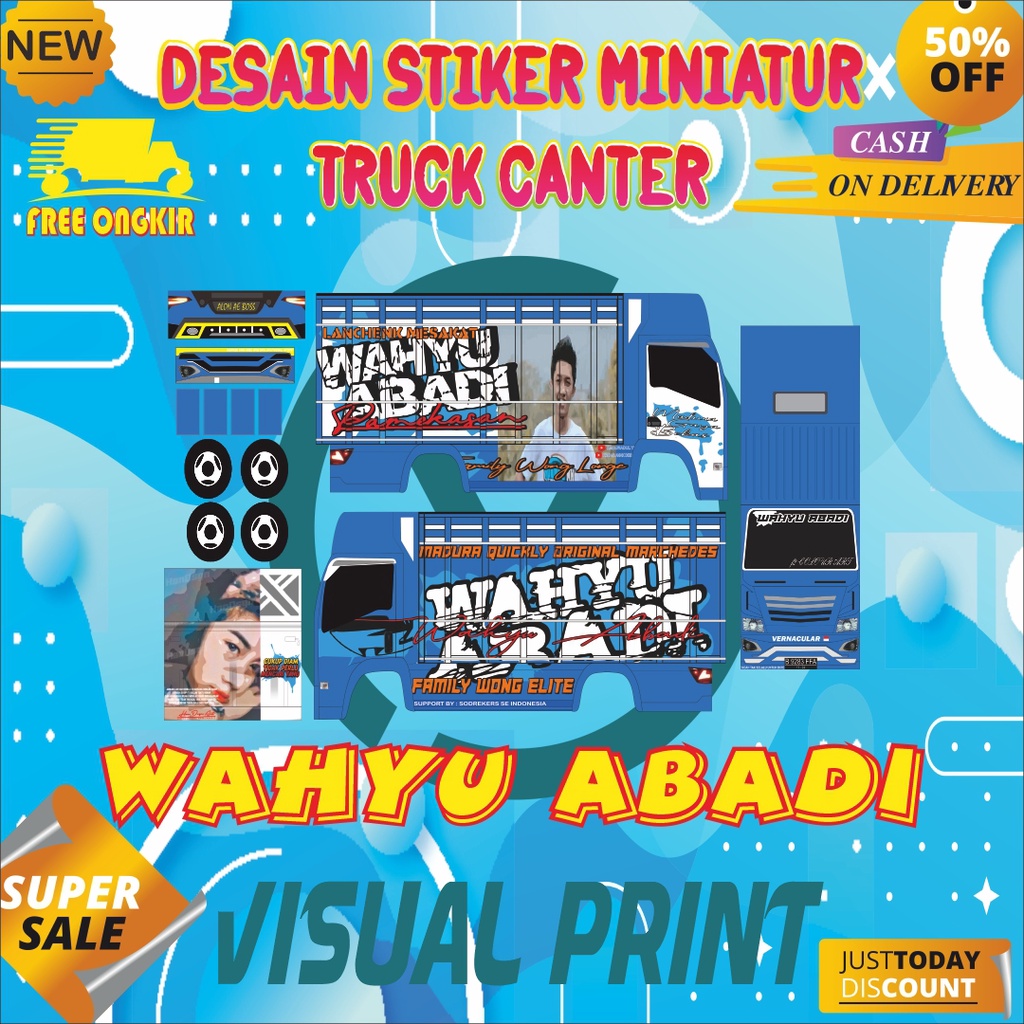 STIKER MINIATUR WAHYU ABADI UK 45CM TERMURAH