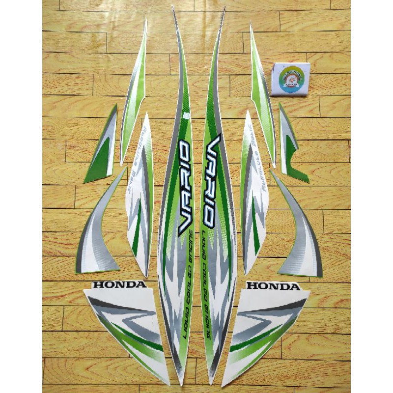 Striping Stiker Vario 2012 Putih Hijau stiker list body motor honda vario 2012 terlaris terbaik