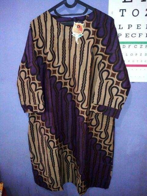 Nadia Tunik Batik Sogan Genes Seling Latansa Tunic Longblouse Batik Sogan Panjang Minidress Parang