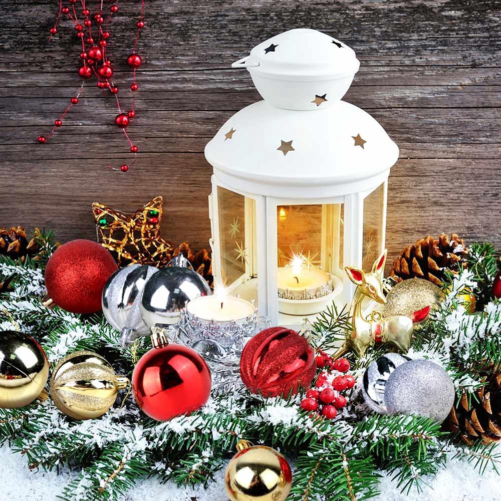 12pcs/Box Christmas Tree Pendant Decoration 5.5cm Hanging Ball Wedding Party Xmas New Year Decor