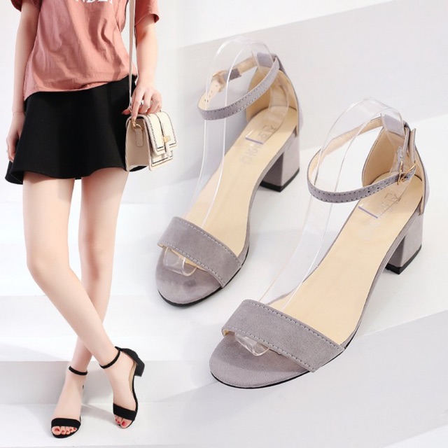 Sepatu Sandal Wanita Hak Import Korea Fashion 02