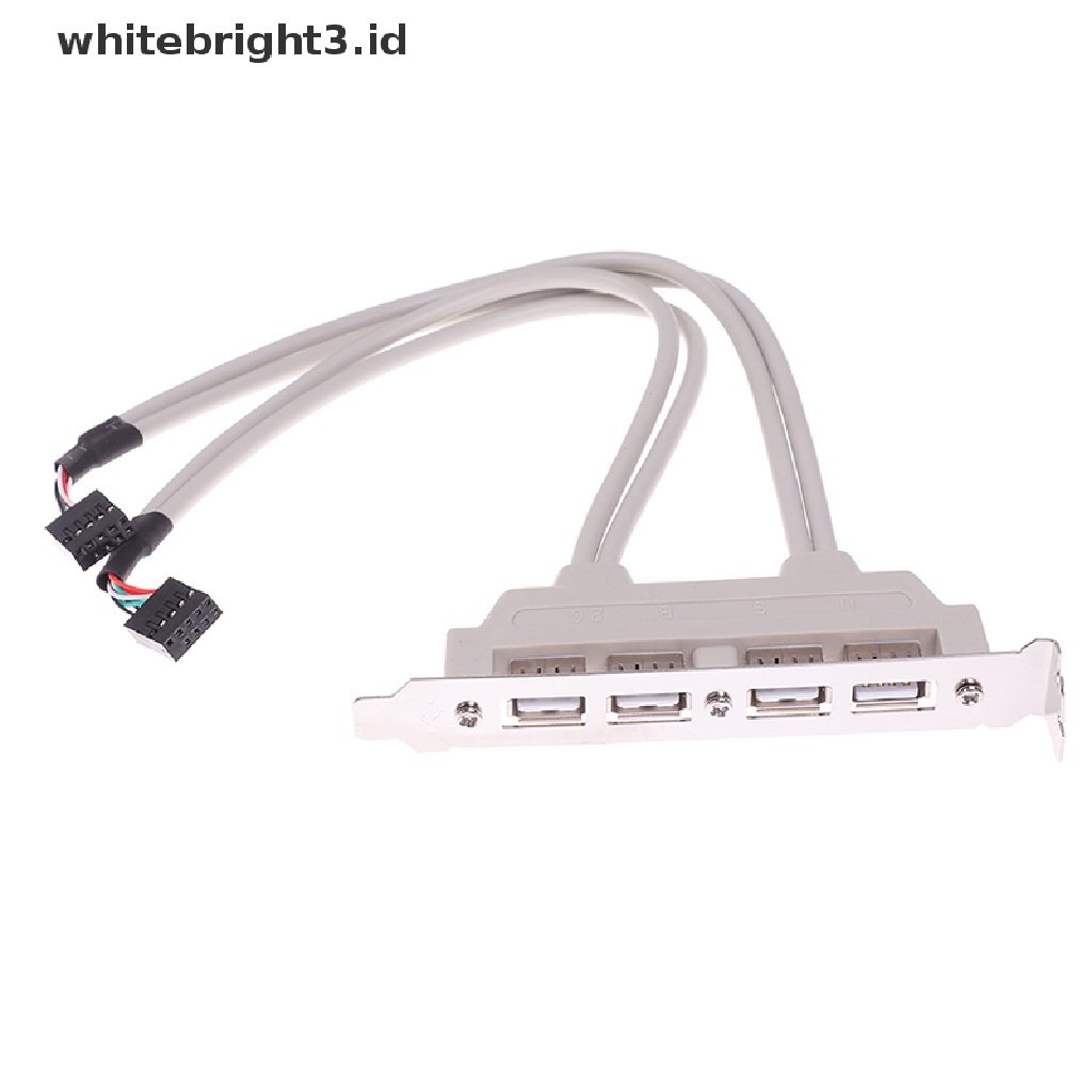 (whitebright3.id) Kabel Extension 4 Port USB 2.0 Ke 9 Pin Untuk Panel PC