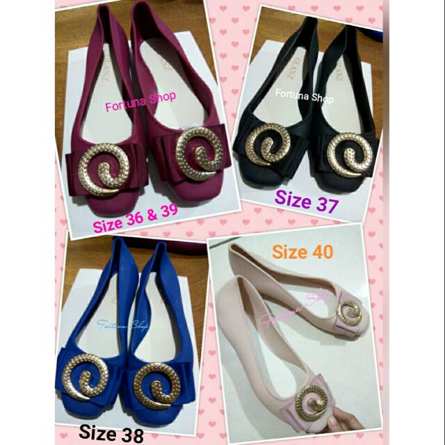 Sepatu Flat shoes Jelly wanita