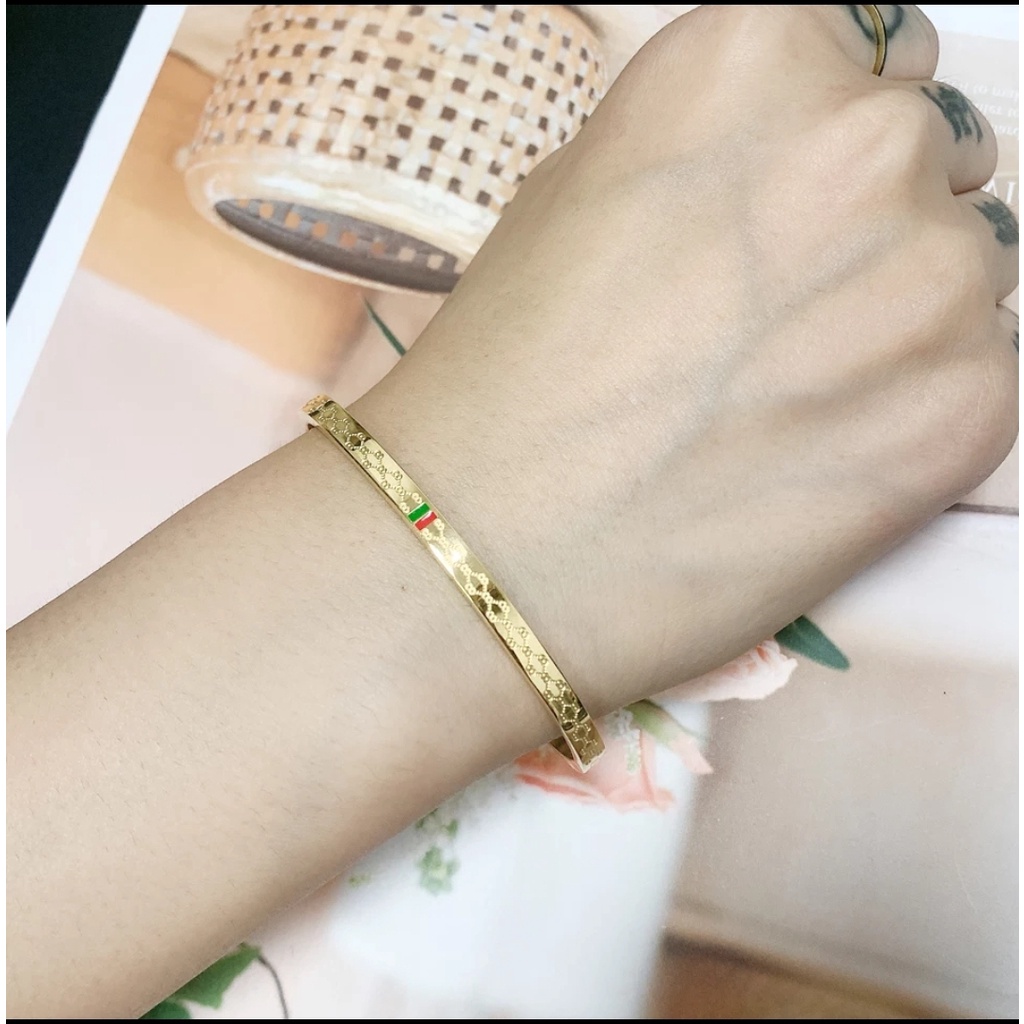 Gelang Titanium Model Gc Tersedia Warna Rosegold,  Gold dan Silver