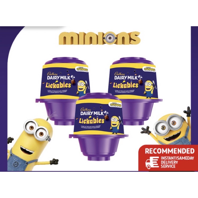 MINIONS OREO CADBURY SIEN MARKET MINIONS CADBURY MINIONS LICKABLE CADBURY FREE MAINAN MINIONS PAPOY 