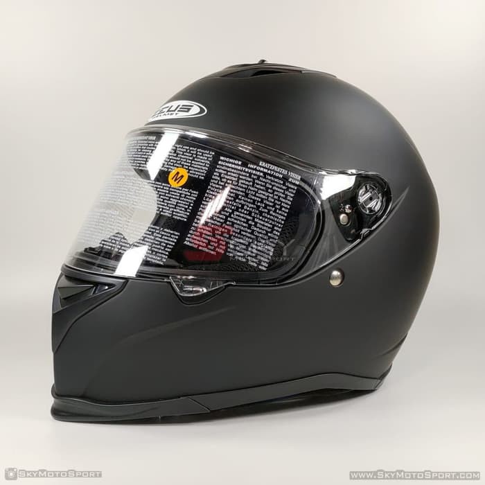HELM ZEUS ZS822 ZS 822 MATT BLACK PLUS SPOILER ORI-TANPA SPOILER