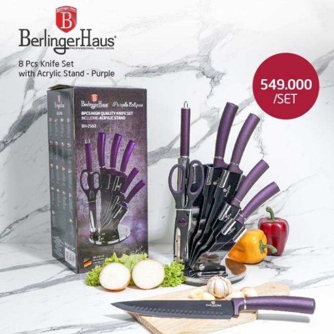 

Berlinger Haus 8 Pcs Knife Set With Acrylic Stand Purple Edition Deme84Tocv