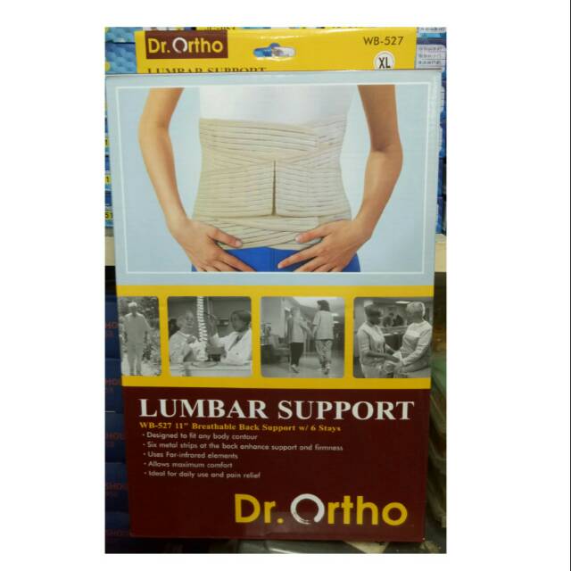 Lumbar Support Dr. Ortho WB-527 / Lumbar Korset / Korset Tulang Belakang / Stagen /Lumbal