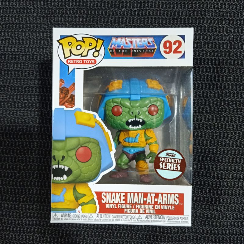 Funko Pop MASTER OF THE UNIVERSE : SNAKE MAN-AT-ARMS #92 (Funko Specialty Series)