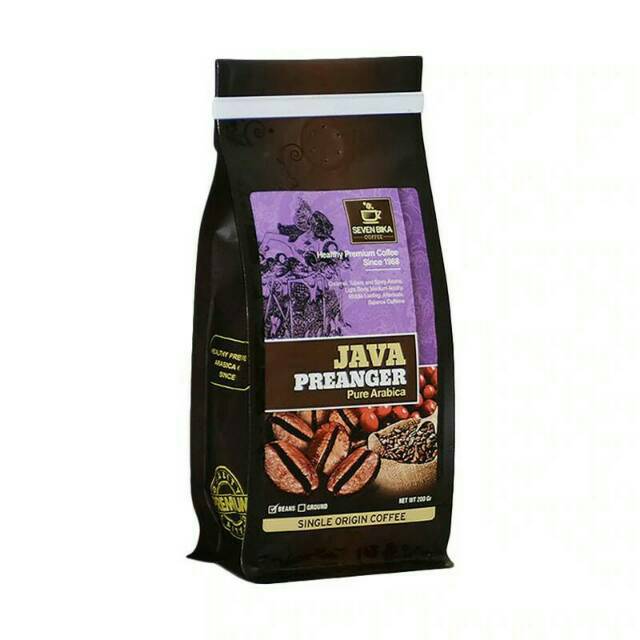 

Seven Bika Coffee Java Preangler Pure Arabica (Biji/Bubuk) 200 gr