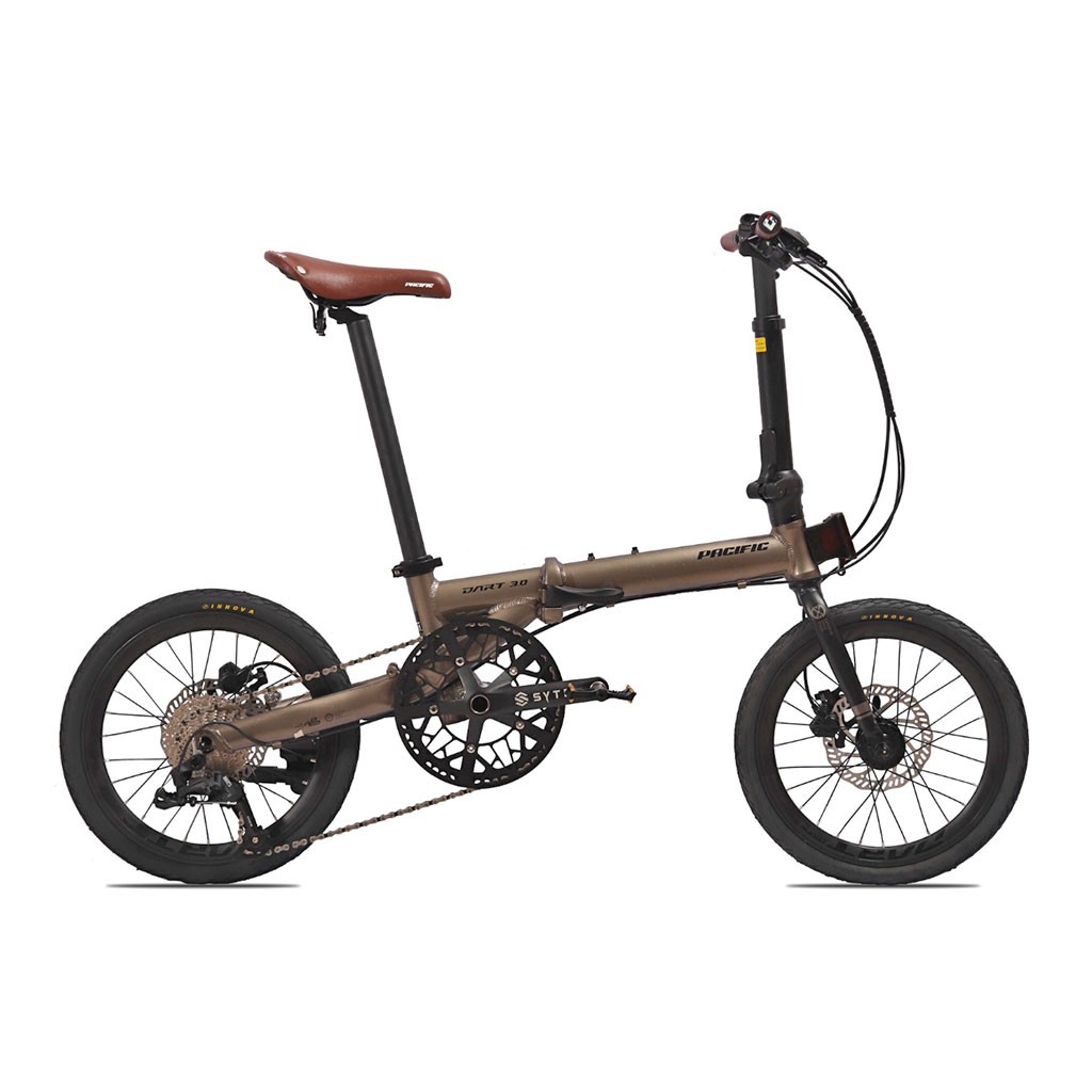 SEPEDA LIPAT PACIFIC DART 3.0 16&quot; FOLDING BIKE 10 SPEED DISC BRAKE HYDRAULIC REM HIDROLIK