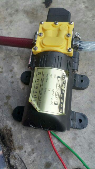 New Upgrade Ongkir 1kg! Pompa Air Dc 12v 250 Psi + Adaptor 10a Cuci Mobil Motor Ac