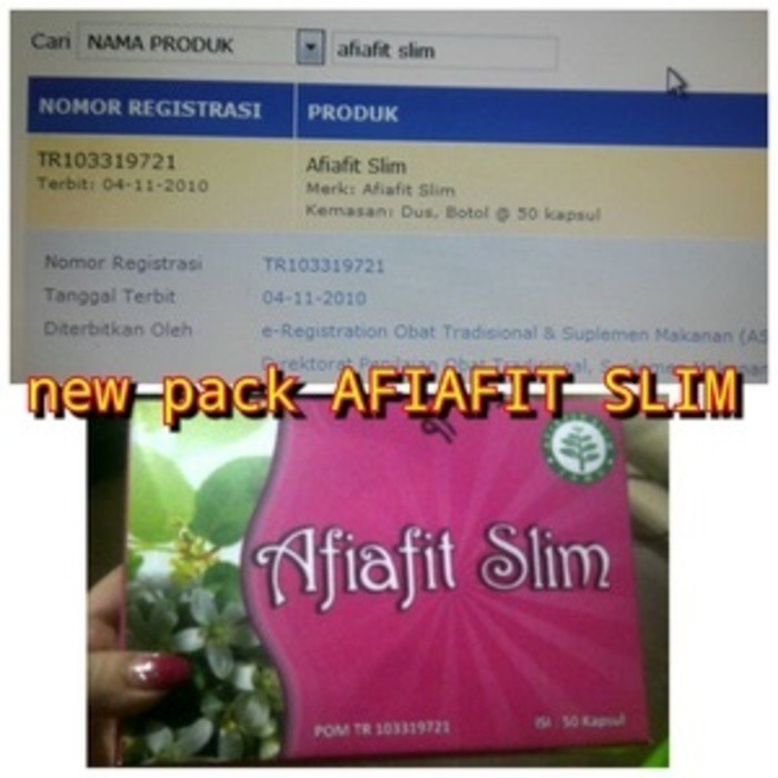 Hot Promo Afiafit Slim Original Bpom jamu susut perut dan pelangsing kualitas TINGGI