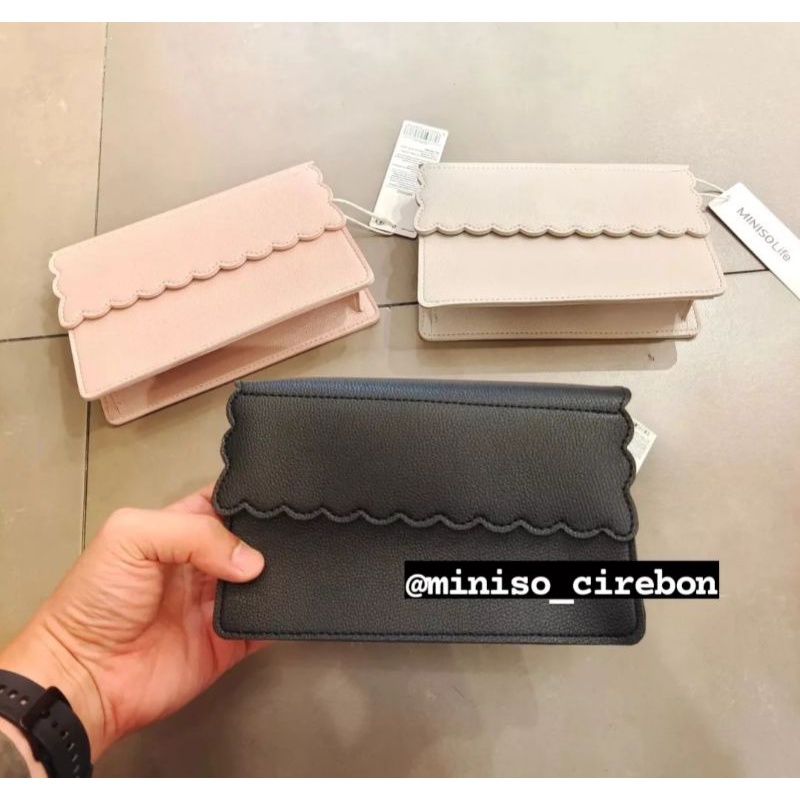 Slingbag Tas Selempang Tali Rantai Mutiara Miniso