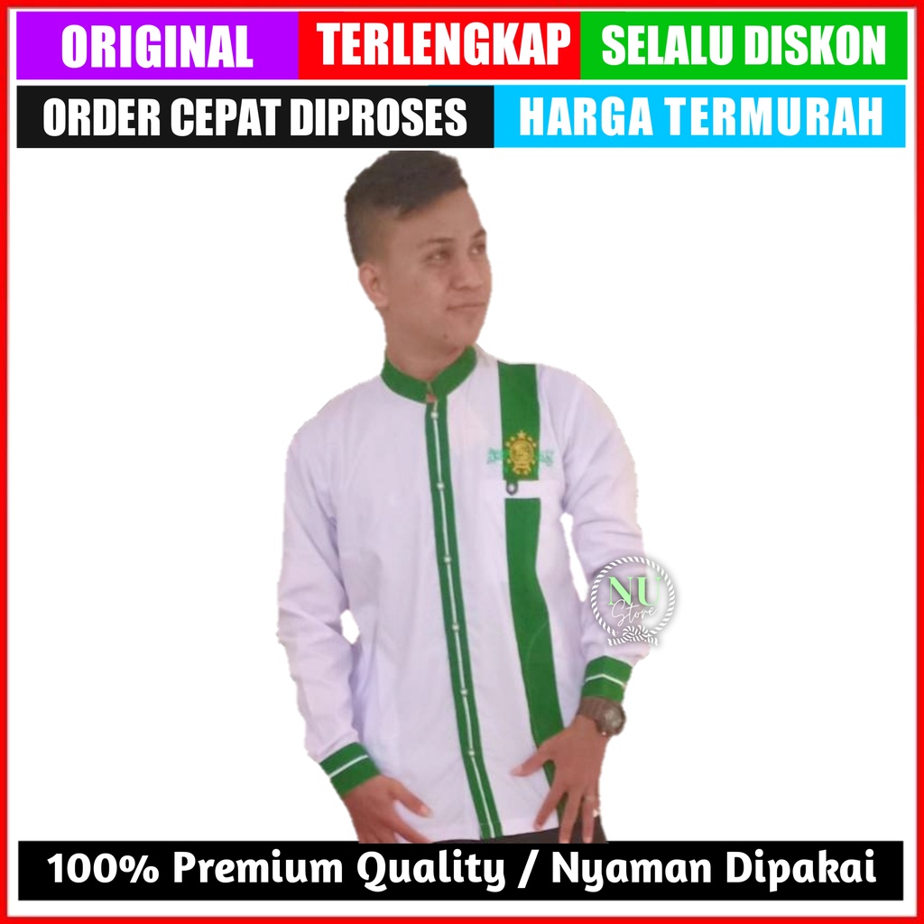 Kemeja NU Nahdlatul Ulama/Koko Nahdlatul Ulama Murah/Koko NU Murah/Baju Koko Nahdlatul Ulama