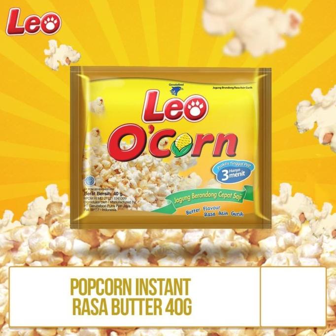 

PROMO Leo o'corn popcorn instan / jagung berondong siap saji 40 gr MURAH