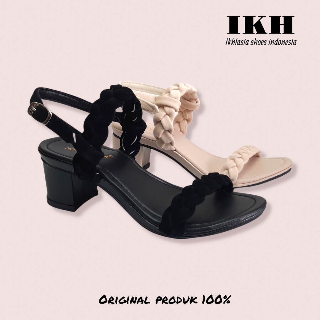 Ikhlasia Sandal Wanita Hak Tahu Kepang HT61