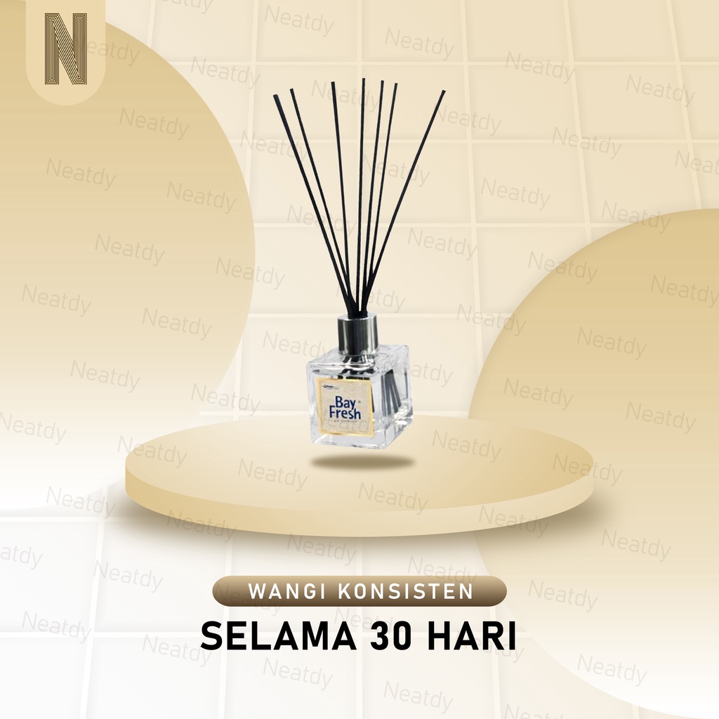 Bayfresh Reed Diffuser device pengharum ruangan Vanilla Bean Refill-2